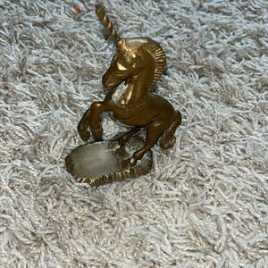 Vintage Bronze Unicorn Upright